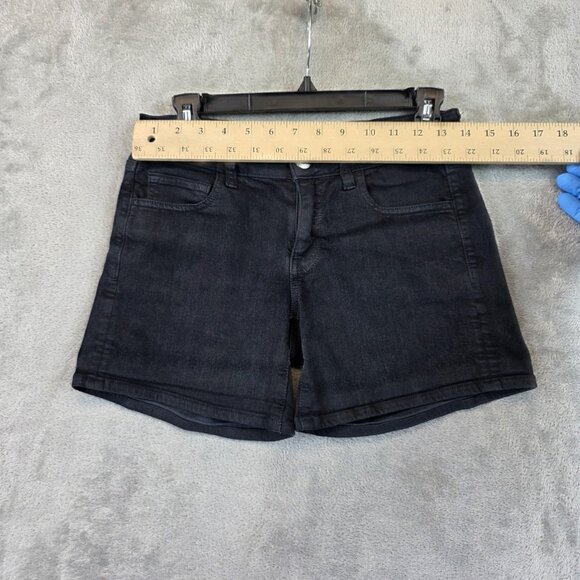 American Eagle Outfitters Shorts Womens 4 Black Denim Midi Super Stretch Jean - Picture 2 of 12
